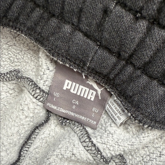 PUMA Mens Large Sweatpants Bundle - Black Charcoal and Light Gray bundle - Picture 3 of 8